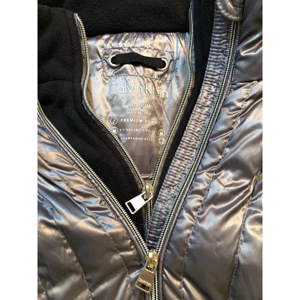 Calvin Klein Performance Premium Down Gray Quilte… - image 3